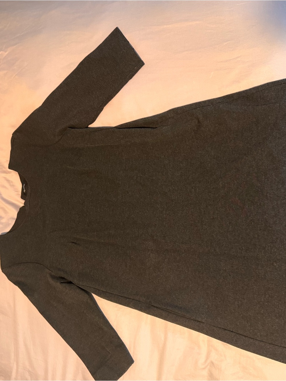 Charcoal Gray Knit Dress